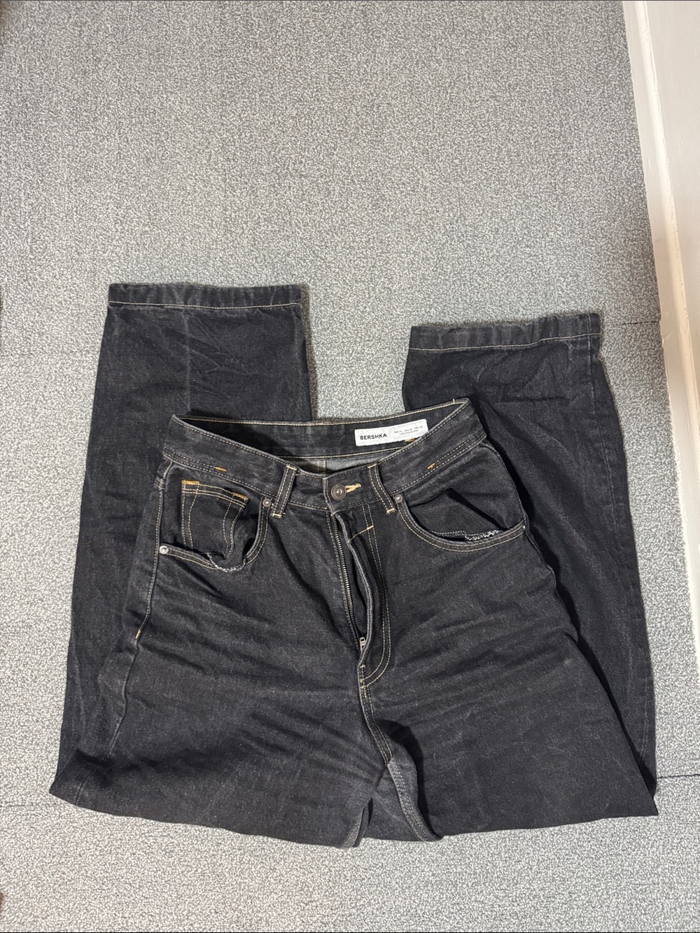 Jeans with Contrast Stitching